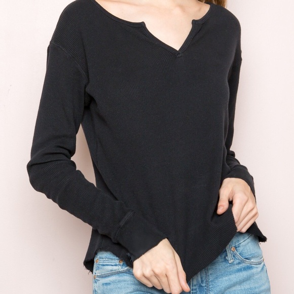 Brandy Melville Tops - Brandy Melville Black Adria long sleeve top